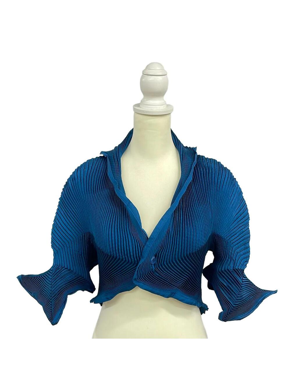 Isseymiyake Blue Gray Women's Jacket #292700I61B